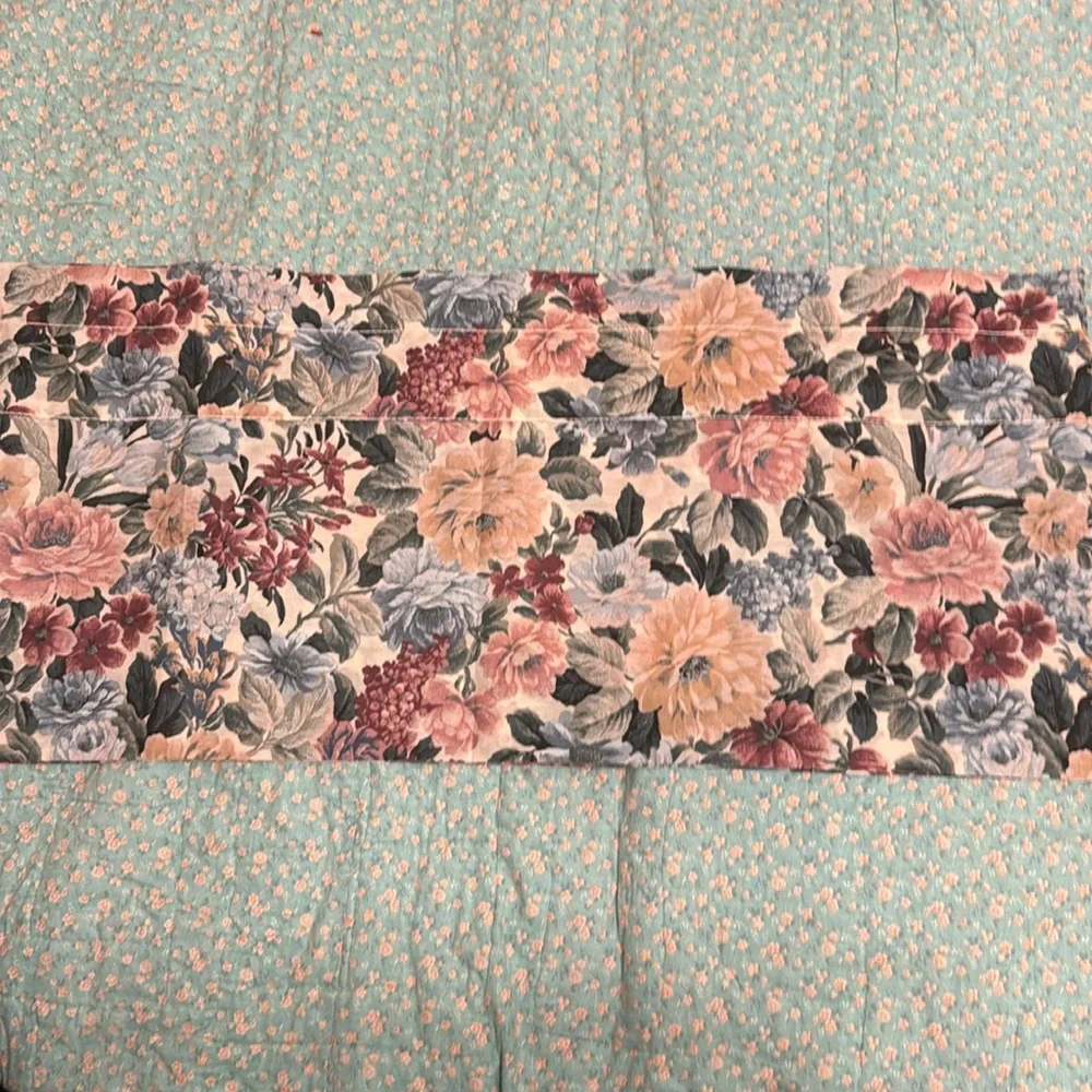 Source Unknown floral valance